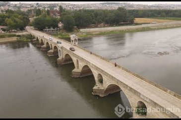 Meriç Nehri'nde su seviyesi düştü