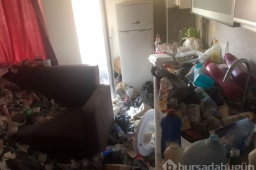 Kayseri'de kiracı arkasında çöp ev bıraktı