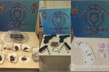 Bursa polisinden uyuşturucuya büyük darbe! 24 kişi gözaltında...