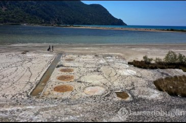 İztuzu'nda sular çekildi, 2 bin yıllık tesis ortaya çıktı