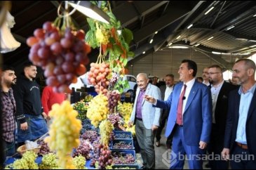 Başkan Dündar'dan kapalı pazar ziyareti