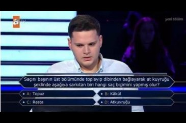 Kim Milyoner Olmak İster'de 1 Milyonluk Soru Açıldı!