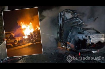 Tuzla'da, TIR dorsesinde garaja götürülen 6 adet elektrikli otomobi...