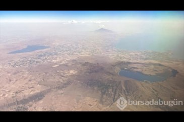 Van Gölü havzasının güzellikleri havadan görüntülendi
