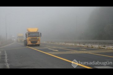 Bolu Dağı'nda sis görüş mesafesini düşürdü
