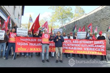 Nakliyat-İş sendikasından İsrail ve ABD protestosu
