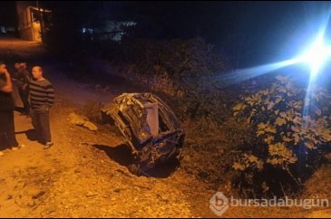 Bursa'da Orhangazi-Gemlik yolunda feci kaza: 3 genç ölümden döndü!