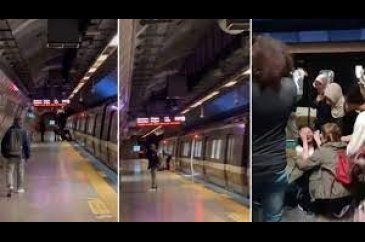 İstanbul'da bir genç raylara düşünce panik yaşandı!