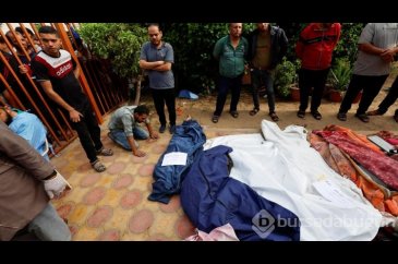 Han Yunus'ta hastane bahçesinde cenaze nöbeti