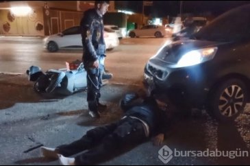 Bursa'da motokurye kazada yaralandı! Ambulans beklerken ailesine ha...