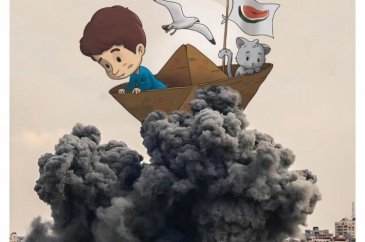 Sanat dünyası Filistinlilere çizimleriyle destek verdi
