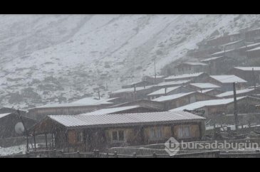 Rize'de yaylalar beyaza büründü
