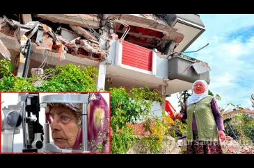 4 yıl sonra ameliyatla gözleri açılan kadın: Malatya'da enkazları g...