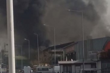 Ankara'da kimyasal atık ayrıştırma tesisinde yangın
