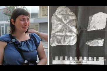 Tarihi taşlar ile havalimanında yakalanan Belçikalı: Sokakta buldum...