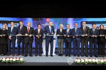 Cumhurbaşkanı Erdoğan KeyVac Aşı Üretim Merkezi açılış törenine kat...