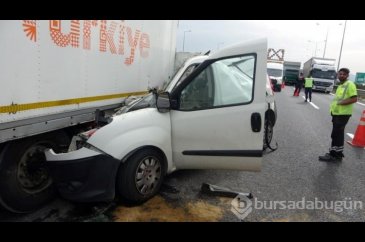 Kuzey Marmara Otoyolu'nda feci kaza: 1 ağır yaralı
