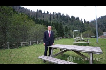 Cumhurbaşkanı Erdoğan, Ayder Yaylası'nda incelemelerde bulundu