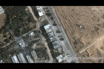 İsrail'in yerinden ettiği Gazzeliler uydu fotoğraflarında
