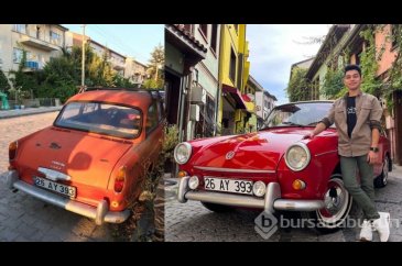 Hurda otomobili baştan aşağıya yeniledi! Görenler inanamıyor