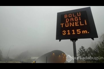 Bolu Dağı'nda sis ve sağanak etkili
