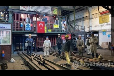 Zonguldak'ta madencilerden Ata'ya saygı
