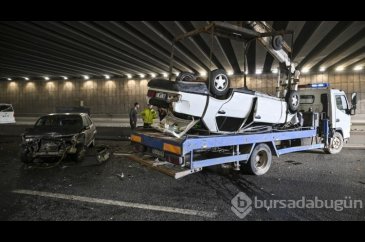 Ankara'da 14 aracın karıştığı zincirleme kaza: 7 yaralı
