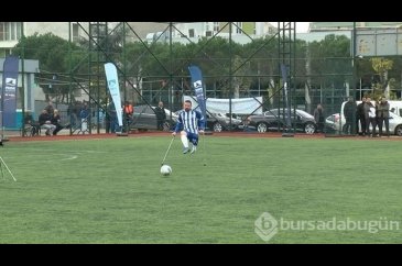 Hakim ve savcılar ampute futbol takımıyla maç yaptı
