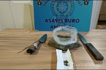 Bursa Orhangazi'de uyuşturucu başta olmak üzere çeşitli suçlardan y...