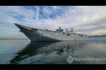 Ziyaretçilerin yoğun ilgi gösterdiği TCG Anadolu, Kocaeli'den ayrıl...