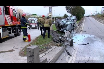 Şişli'de takla atan otomobil sürücüsü olay yerinden kaçtı

