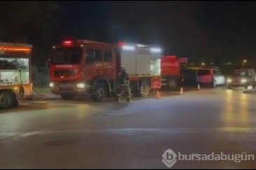Bursa'da çiftlikte çıkan yangın korku dolu anlar yaşattı!