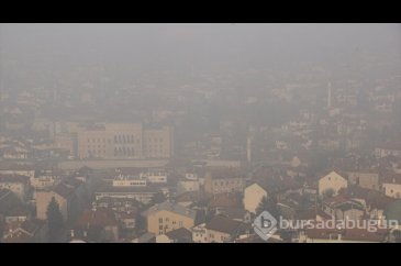Saraybosna'da hava kirliliği nedeniyle görüş mesafesi azaldı
