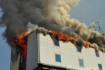 Kayseri'de sanayi sitesinde yangın
