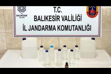 Balıkesir'de 2 bin 587 litre sahte ve kaçak içki ele geçirildi