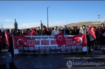 Bayburt'ta 'Şehitlere Saygı Yürüyüşü' düzenlendi