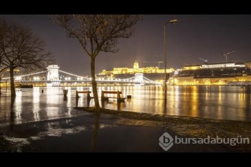 Budapeşte'de Tuna Nehri taştı
