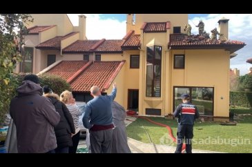 Sarıyer'de villada yangın paniği
