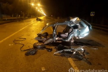 Ankara'da araç ikiye bölündü