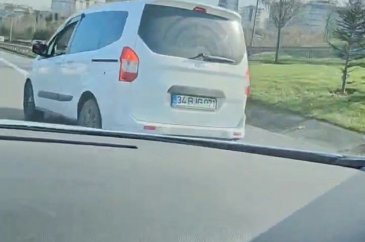 TEM'de yol kesen magandanın ehliyeti iptal edildi
