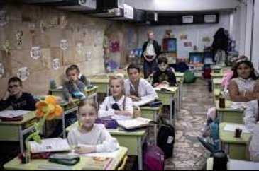 Ukrayna'da savaş nedeniyle yer altı okulları inşa ediliyor