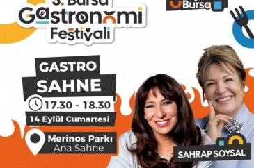 Bursa Gastronomi Festivalinde ünlü akımı!