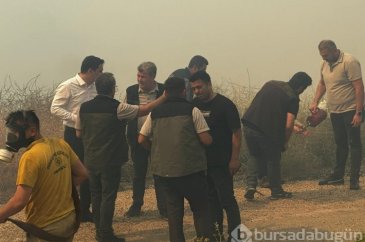 Bursa'daki yangından fotoğraflar!