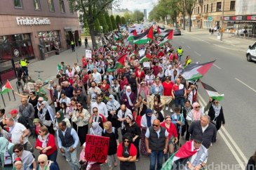 İsveç'te İsrail'in Gazze'ye yönelik saldırıları protesto edildi