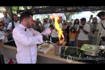 500 derecede ısıtılan topuzda kebap keyfi...