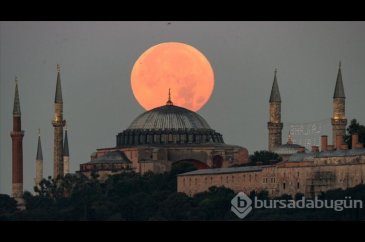 Bir doğa harikası mı, göz illüzyonu mu! İşte  9 yılda bir ''Ay yanı...
