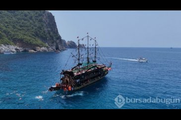 Serinlemek isteyen turistler soluğu orada aldı
