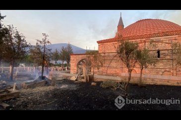 Yangın sonrası acı bilanço! Tarihi mezarlar zarar gördü...