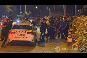 Bursa 'da iki grup arasında laf atma kavgası!