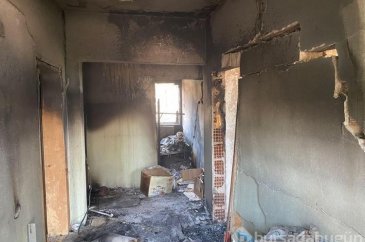 Karabük'te evi yangından zarar görenler konteynerlere yerleşiyor!